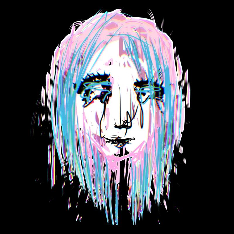 abstract crying