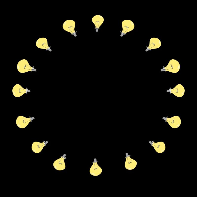 glühbirne kreis scheinen licht symbol