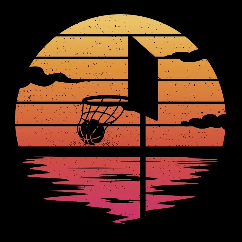 Basket-ball Hoop Retro Basketteur