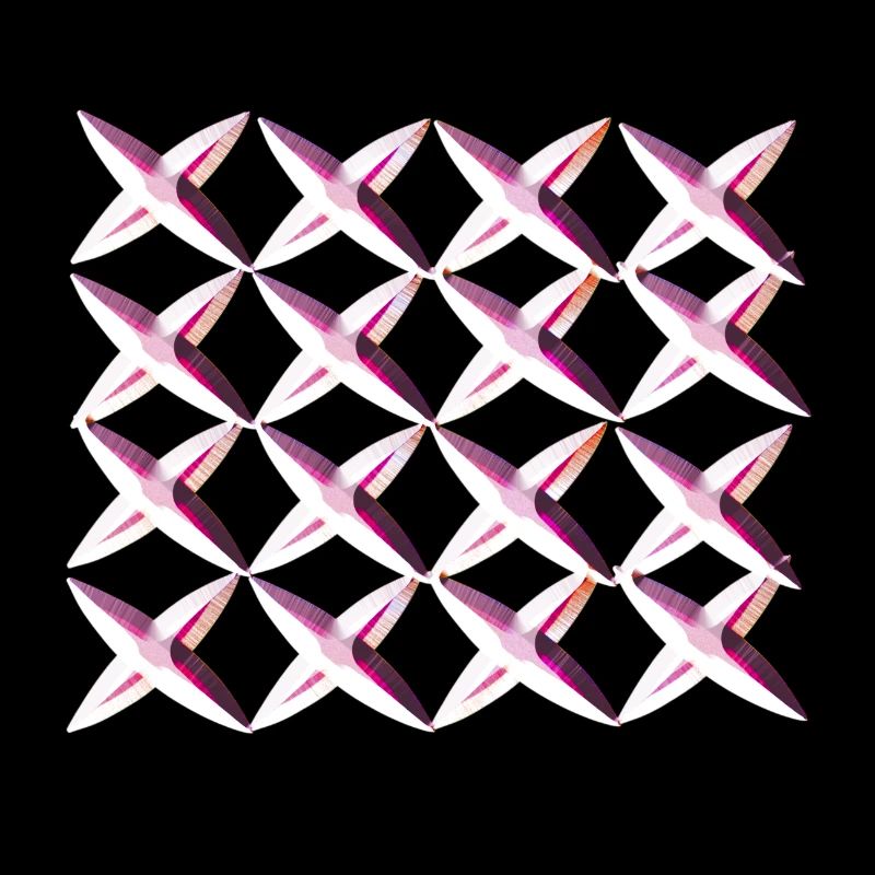 net crosses pink pattern