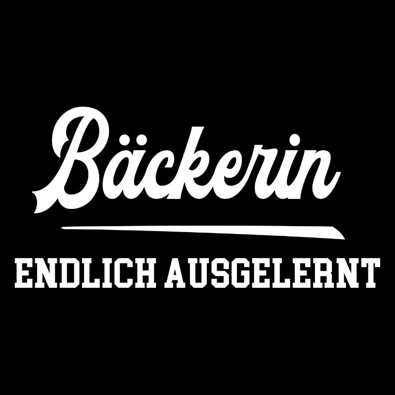 Bäckerin Endlich Ausgelernt Lehrling Azubine Lehre