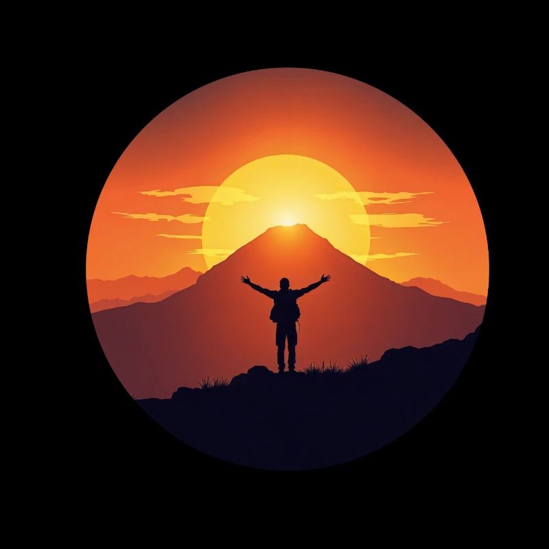 Berg Sonnenaufgang