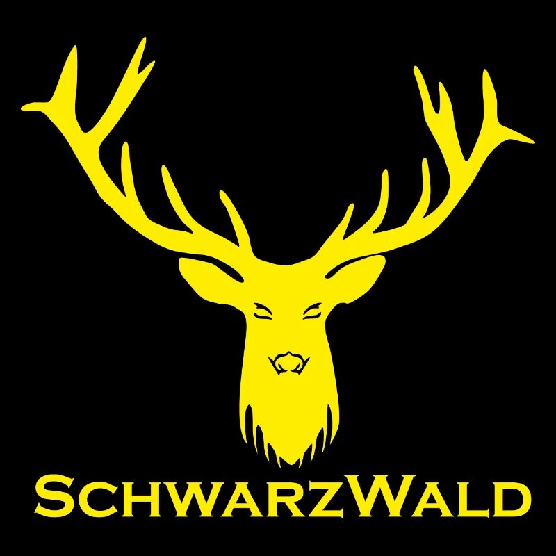 Schwarzwald Hirsch - Uni gelb
