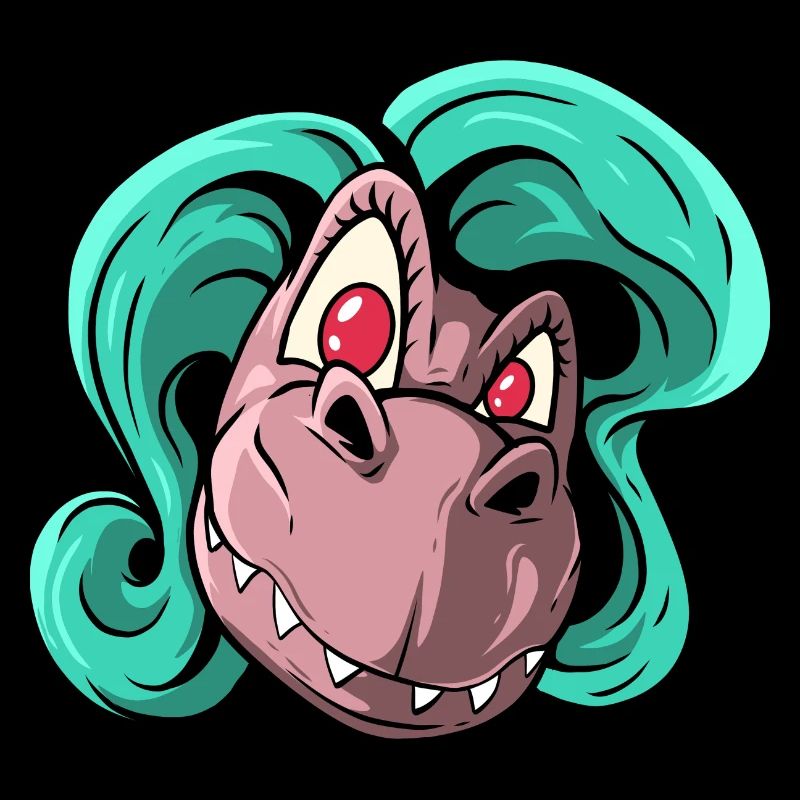 Dino Lady Dinosaurier Mama