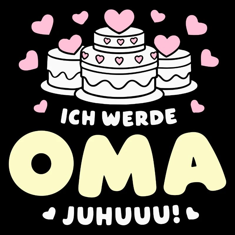 Oma Juhuu! Freude Großmutter Ankündigung Neu