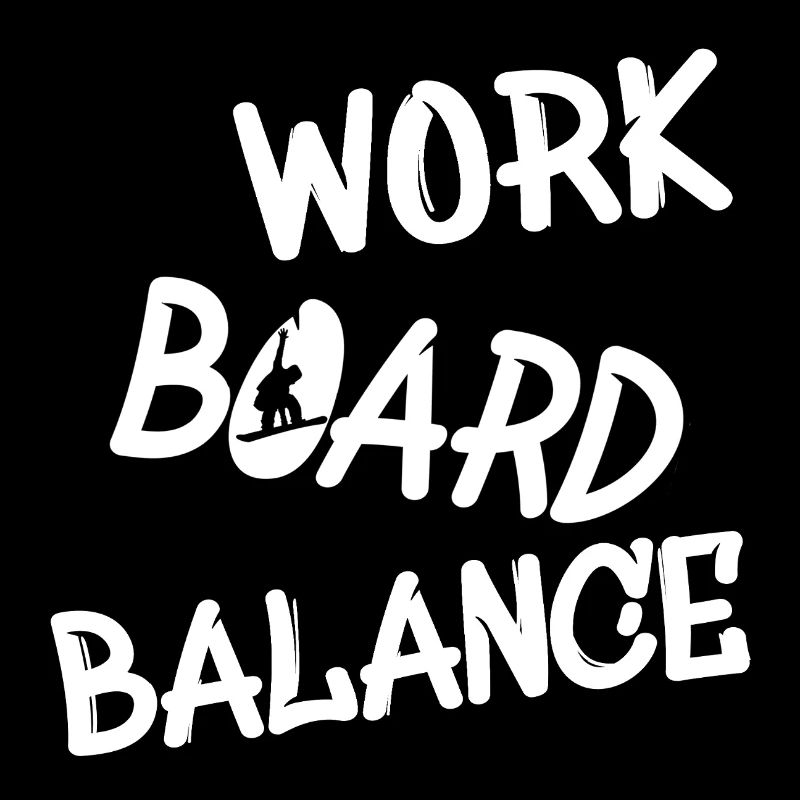 work board balance - snowboarding - boarder