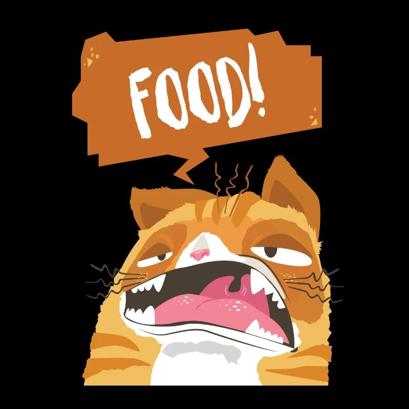 Eat Cat Children Gift Comic Speech Bubble