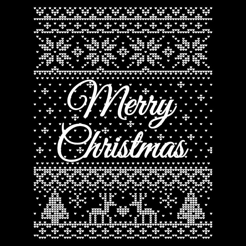 "Merry Christmas" knitting pattern (white)