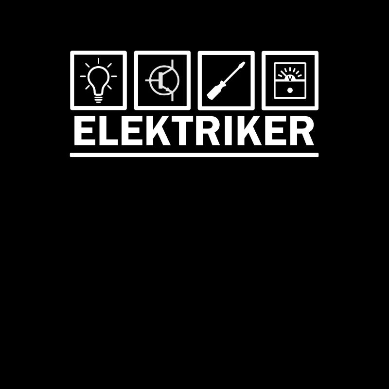 Elektriker Beruf - als Piktogramm Symbol Geschenk