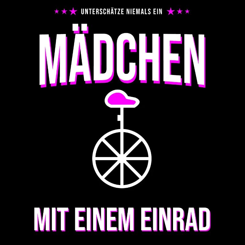 Mädchen mit Einrad Motiv – Mutig & Retro