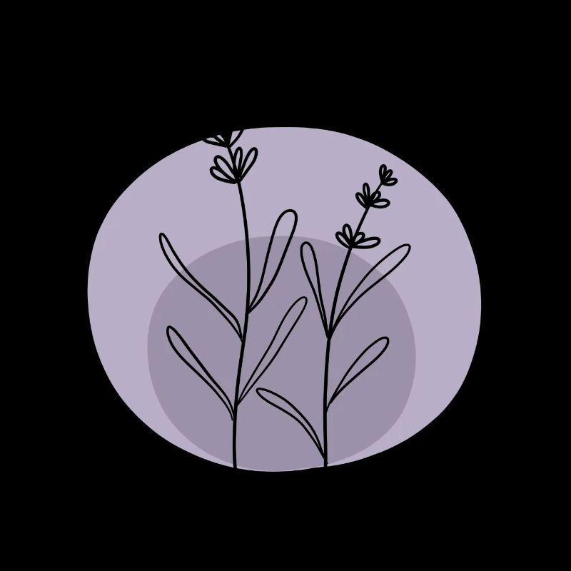 Lavender black purple