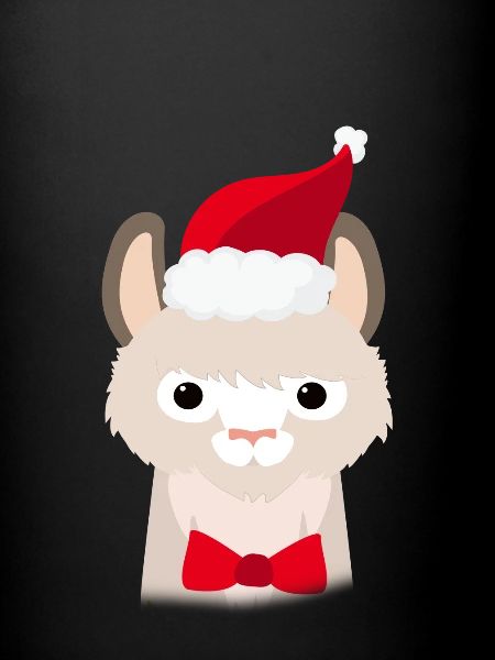 Lama de Noël laid