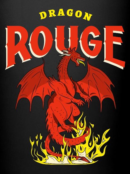 Dragon Rouge et Flammes