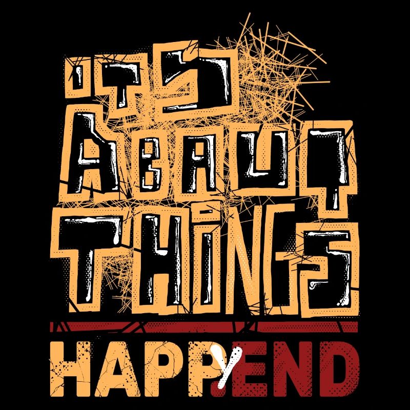 Stilvolles Graffiti und Happy