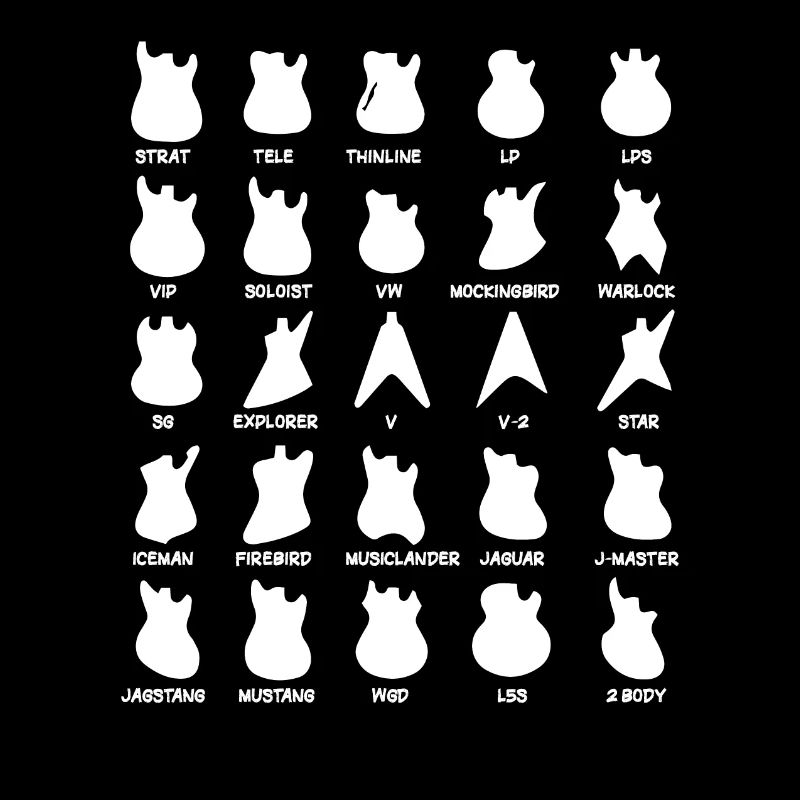 Silouhettes de Guitares