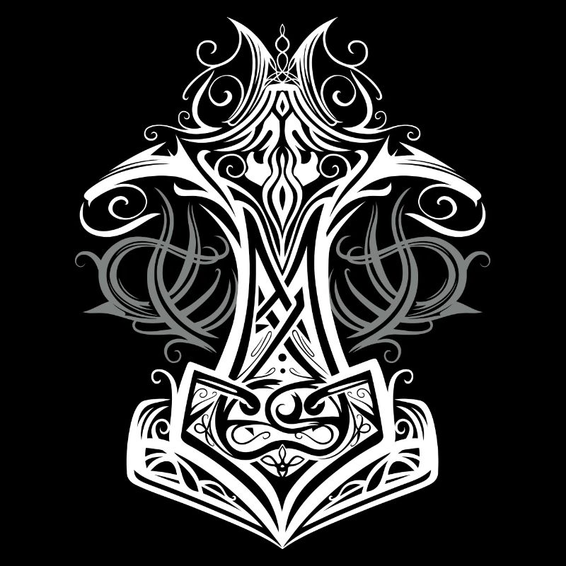 Marteau de Thor Mjolnir Viking symbole