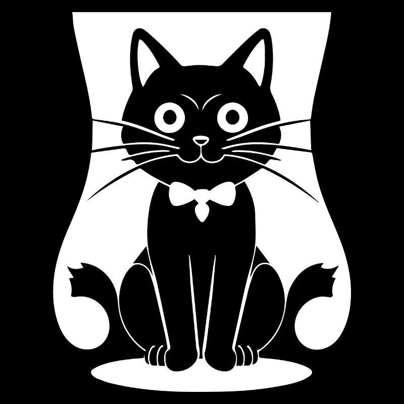 Drôle de chat Silhouette Cheeky Fun Cats