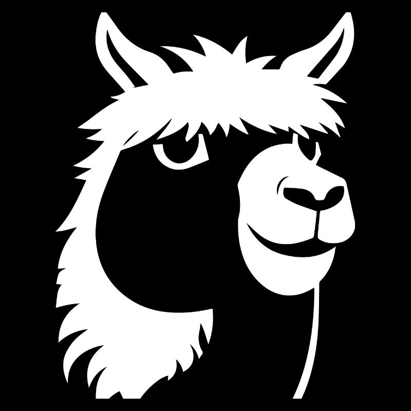 Funny Llama Silhouette Cheeky Fun Llamas