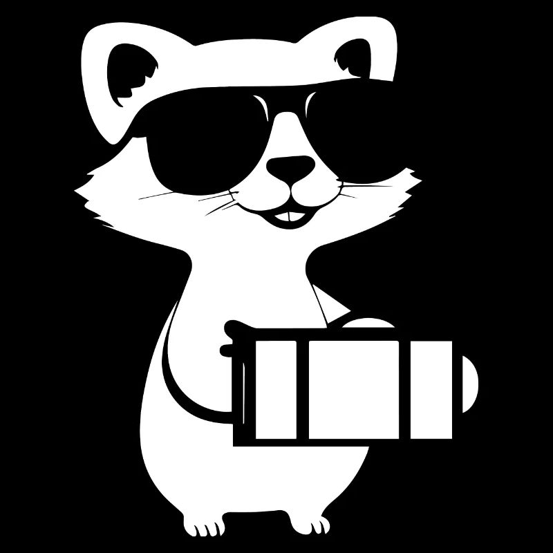 Frettchen mit Sonnenbrille Coole Frettchen