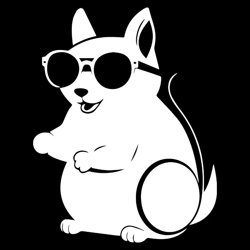 Lustiges Eichhörnchen mit Sonnenbrille Eichhörnchen