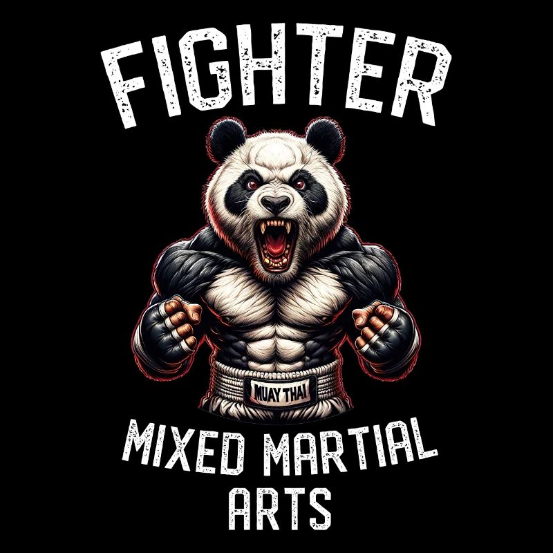 Fighter Panda - Gemischte Kampfkünste MMA