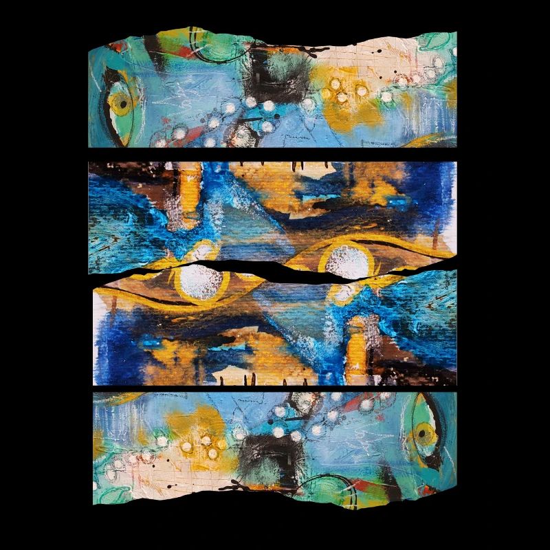 Expression colorée abstraite