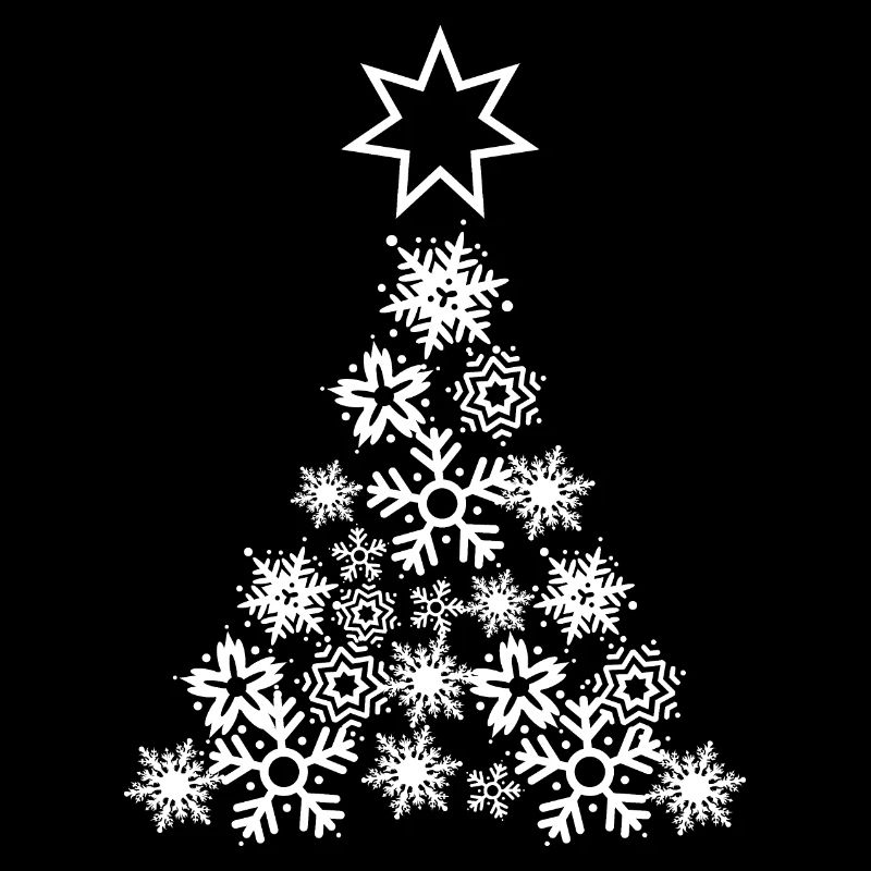 flocons de neige de Noël sapin de Noël