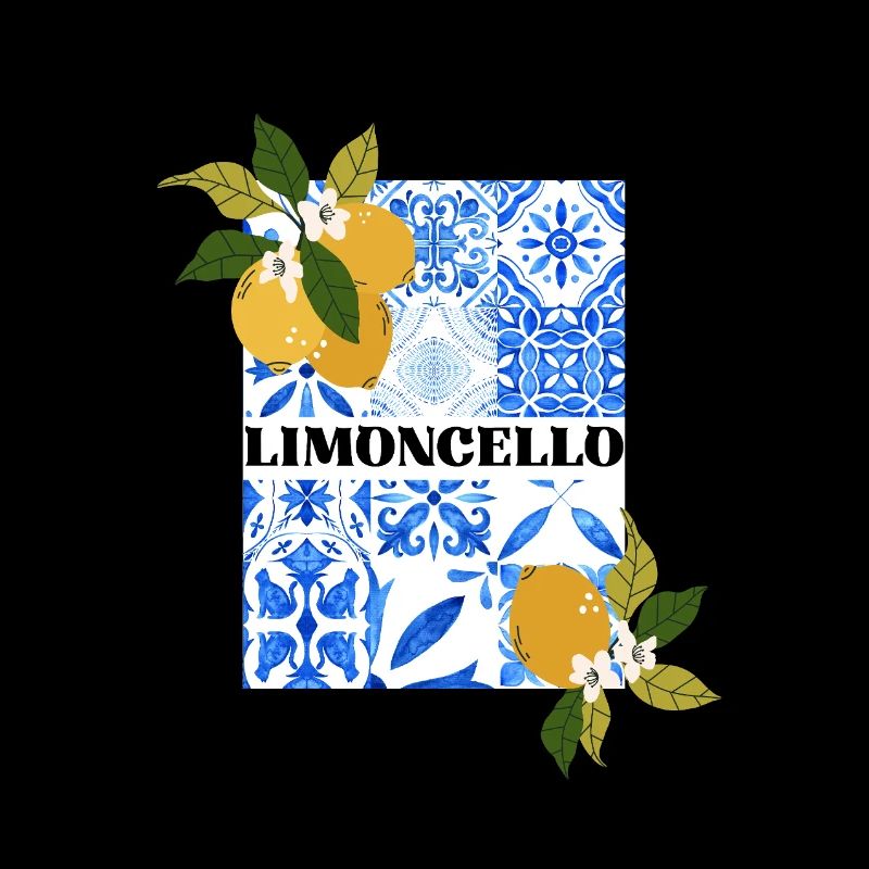 Limoncello – Zitrusfrüchte und Azulejo Muster