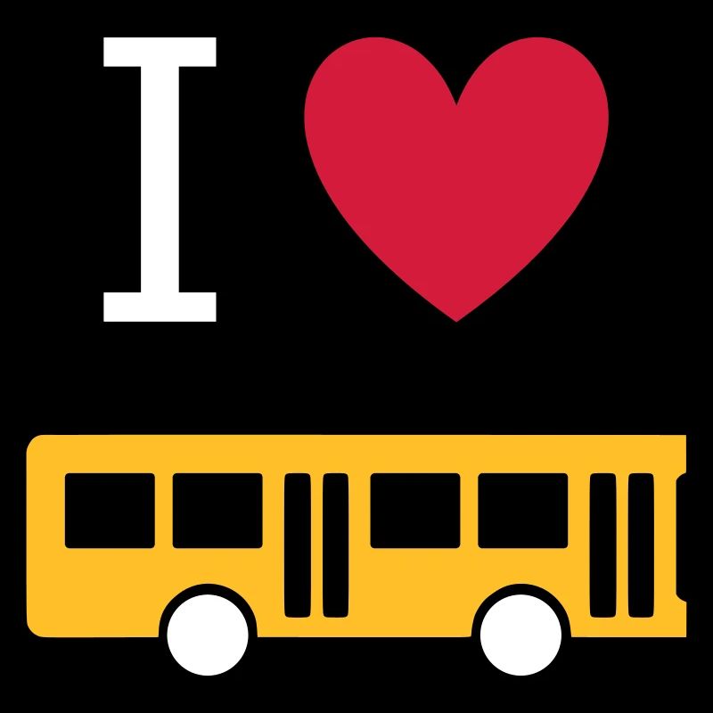 ★ Design colors changeable ★ I love buses