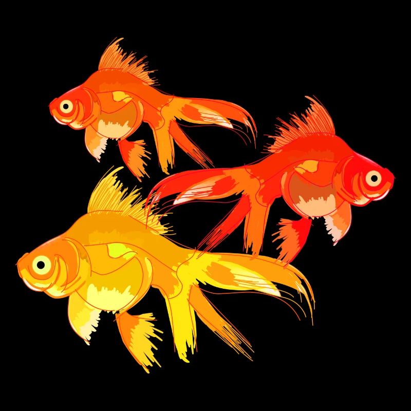 Bunter Goldfisch Gartenteich