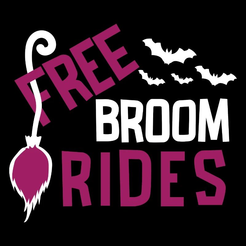 Halloween Spider Riding Broom Sorcière