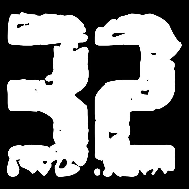 32 Number Vintage