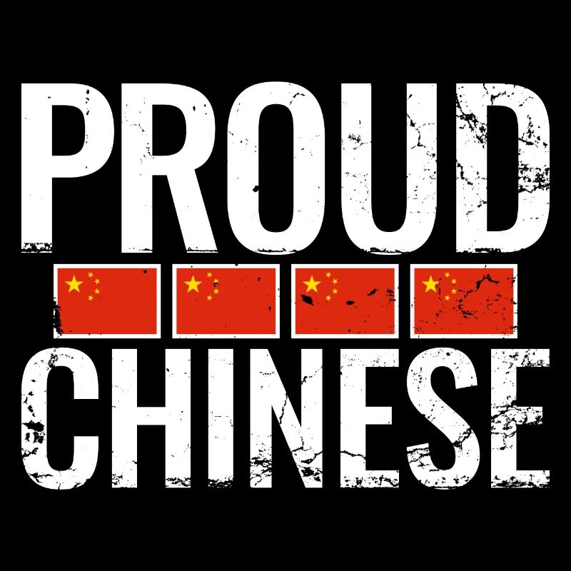 Fier drapeau chinois chinois