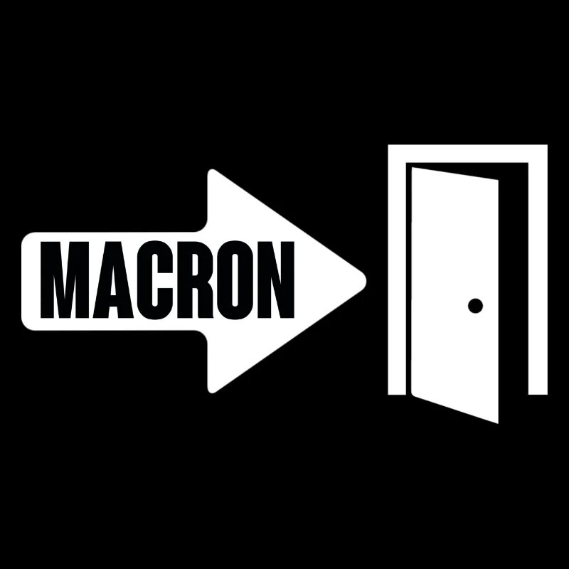 Macron wears it