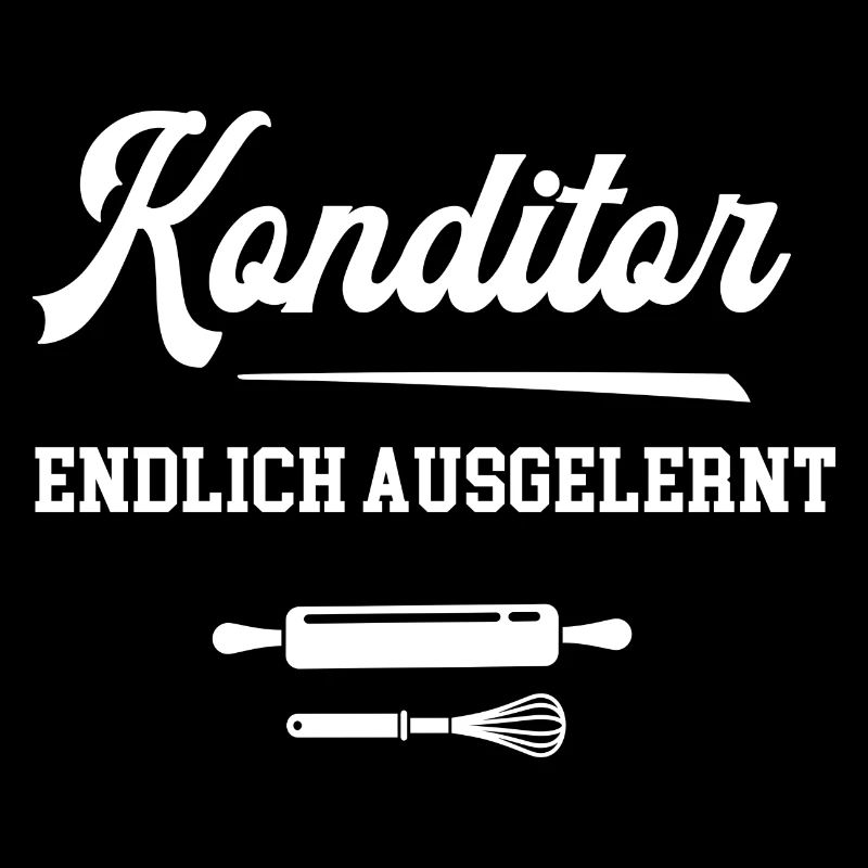 Konditor Endlich Ausgelernt Lehrling Geselle Azubi