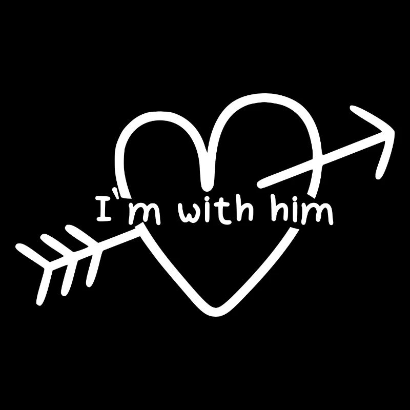 I´m with him Valentinstag Pärchen Geschenk
