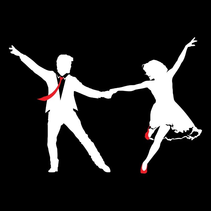 Swing dance couple