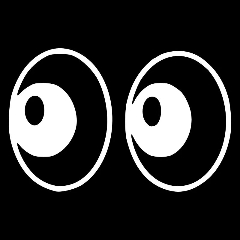 Emoji eyes sketch white