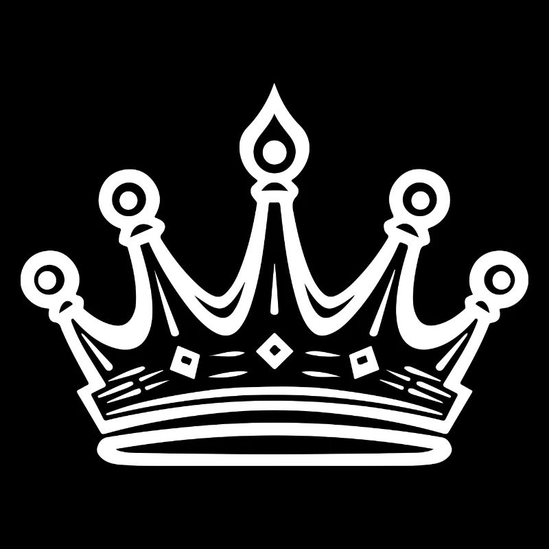 Symbole de la couronne Silhouette