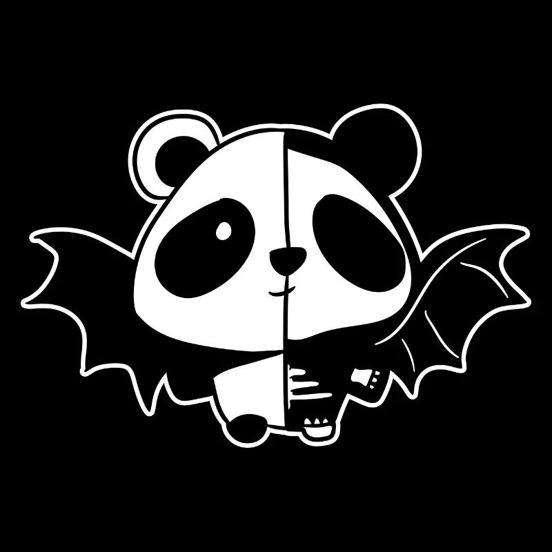 Nu Gothic Stil Panda Okkulte Hexerei Satanismus