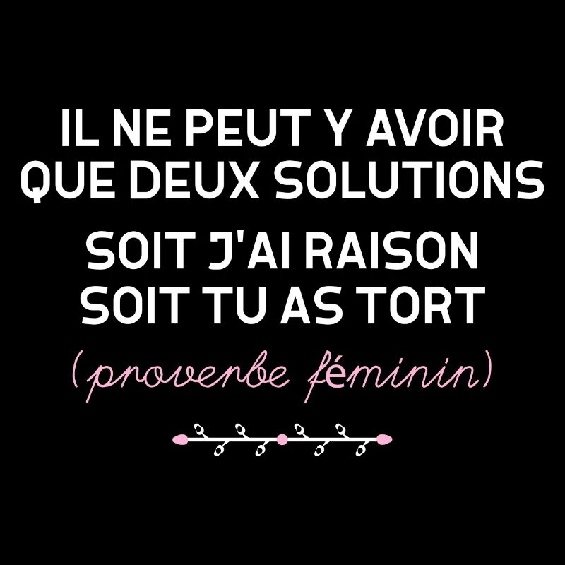 Proverbe Féminin Indiscutable