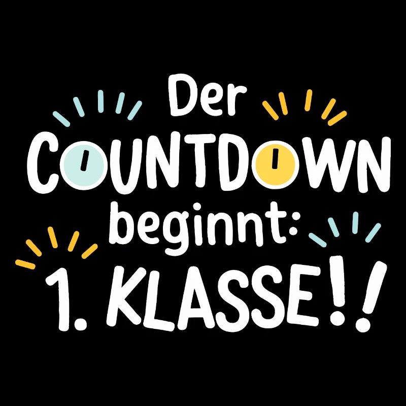 Kita Abgänger Absolvent Countdown 1. Klasse Einsch
