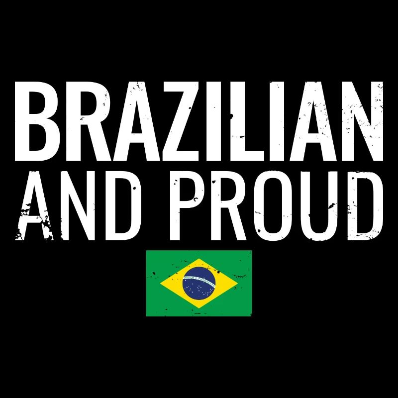 Drapeau brésilien et fier du Brésil