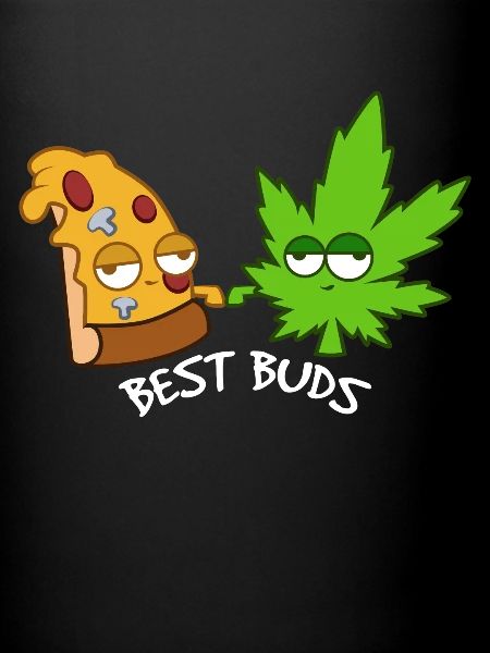 Grass and pizza