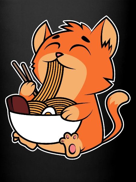 Chat Ramen Nouilles