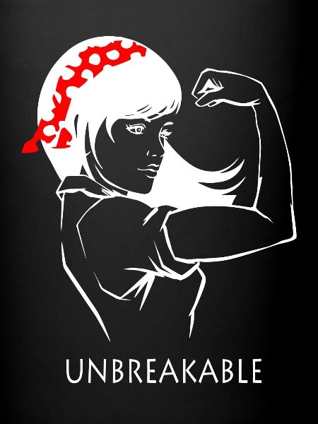 Jeune femme forte