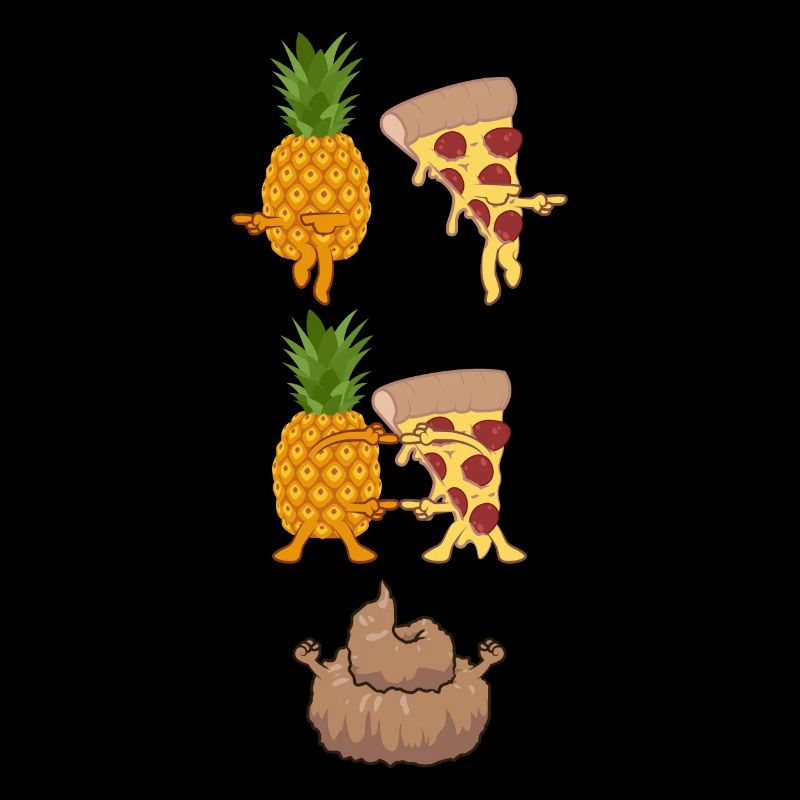 Fusion pineapple and pizza