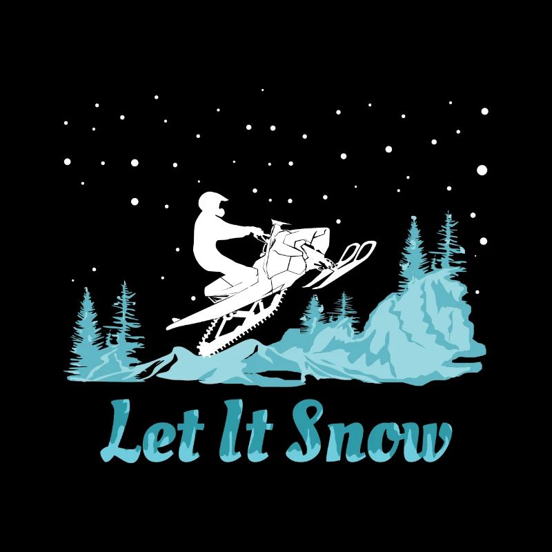 Snowmobile Let It Snow