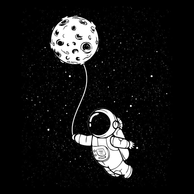 Ballon de lune astronaute