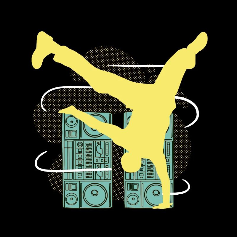 Hip hop breakdancer